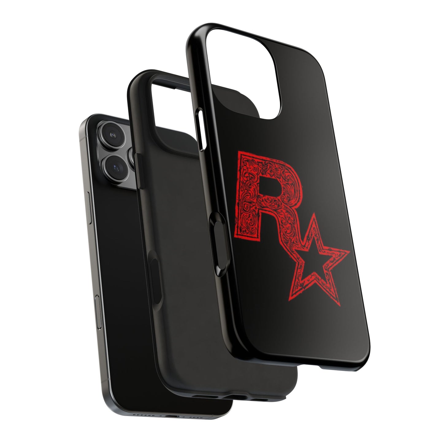 Tough Phone Cases with Artistic Red Star Design, Cool Tech Accessories, Gift for Gamers, Trendy Phone Protection, Stylish Cases for [...]