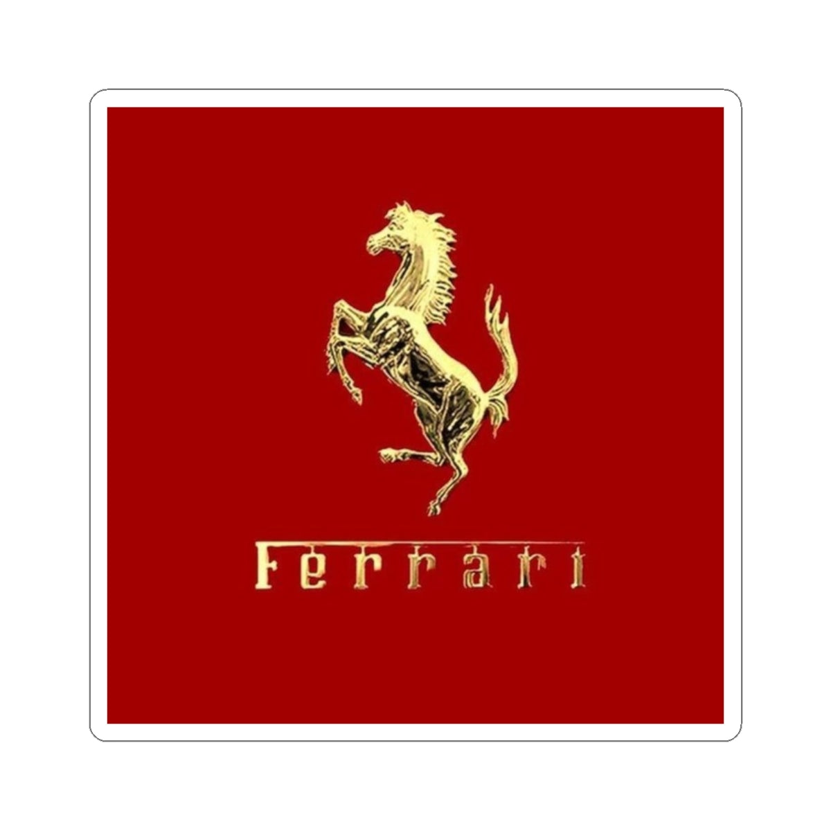 Sticker Ferrari Red Kiss-Cut Stickers