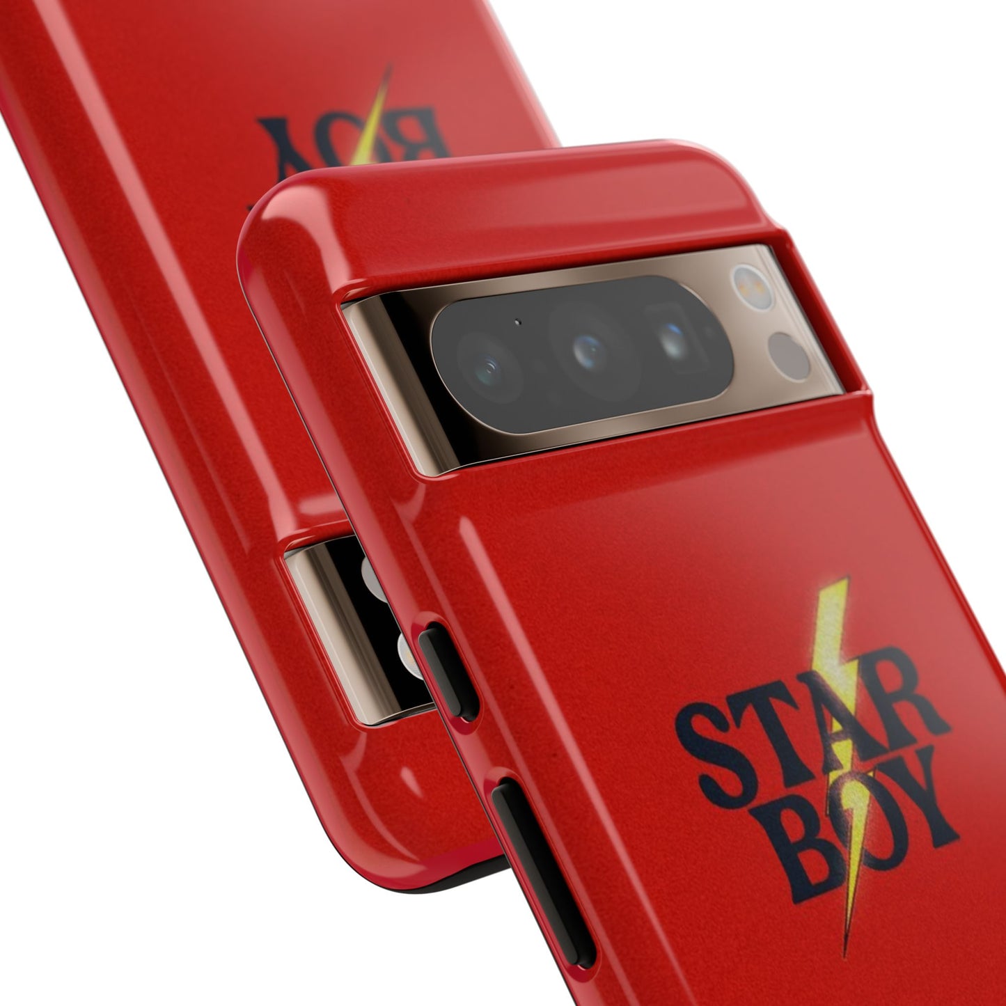 Star Boy Tough Phone Case, Red Color, Protective Phone Cover, Hard Shell Case, Unique Gift for Him, Phone Accessories