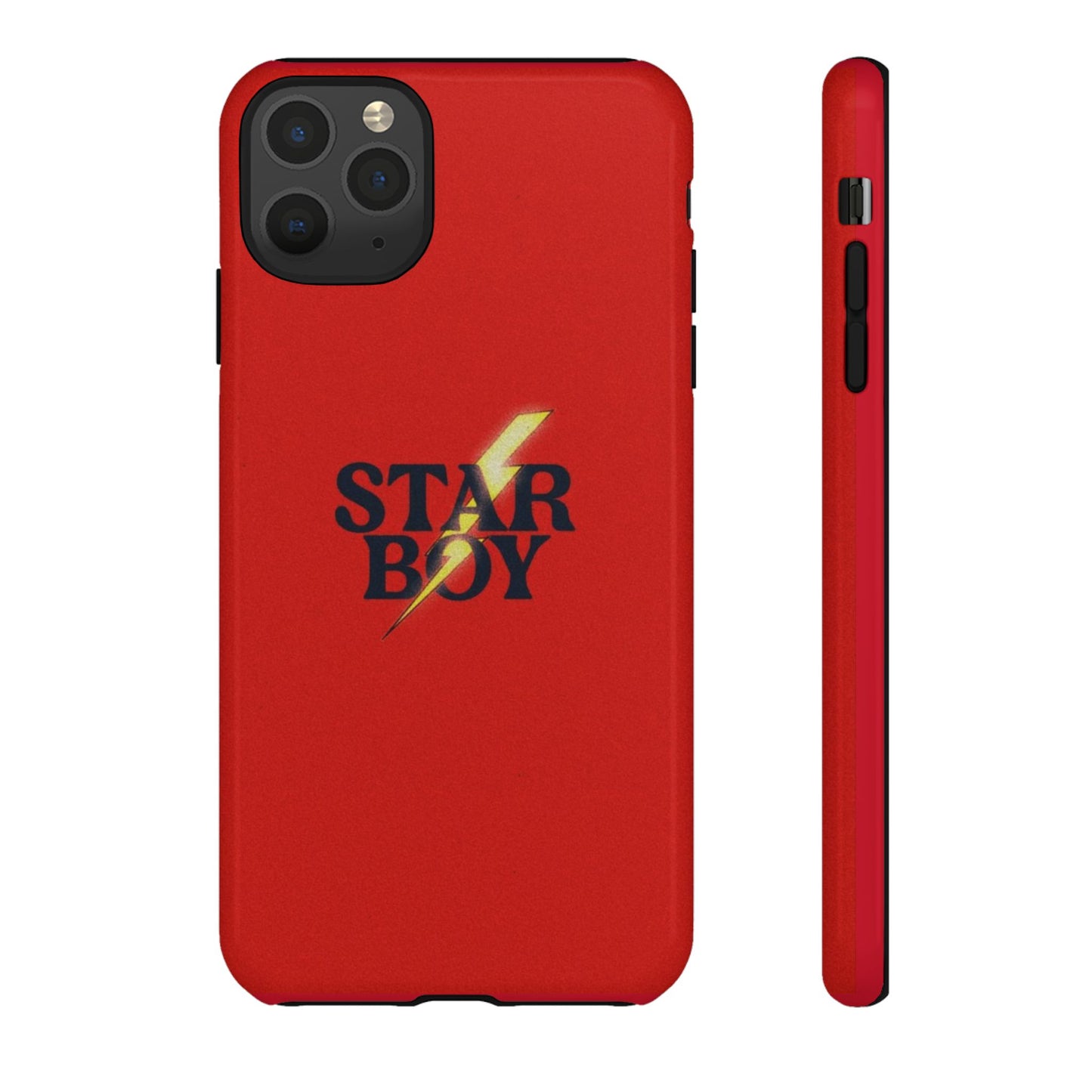 Star Boy Tough Phone Case, Red Color, Protective Phone Cover, Hard Shell Case, Unique Gift for Him, Phone Accessories