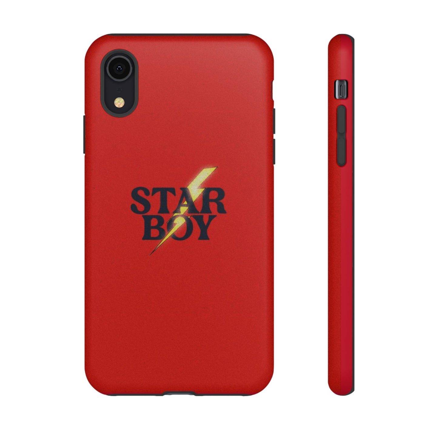 Star Boy Tough Phone Case, Red Color, Protective Phone Cover, Hard Shell Case, Unique Gift for Him, Phone Accessories