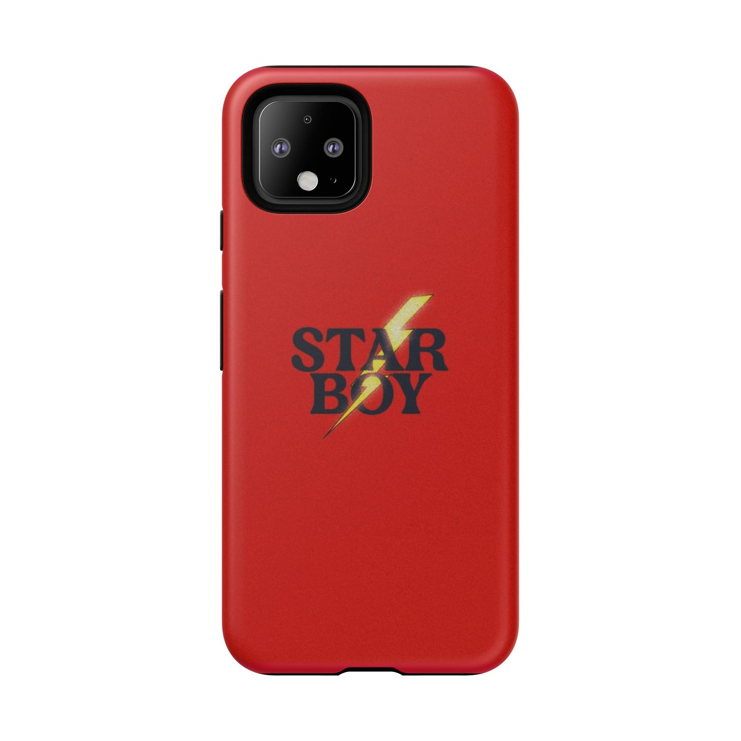 Star Boy Tough Phone Case, Red Color, Protective Phone Cover, Hard Shell Case, Unique Gift for Him, Phone Accessories