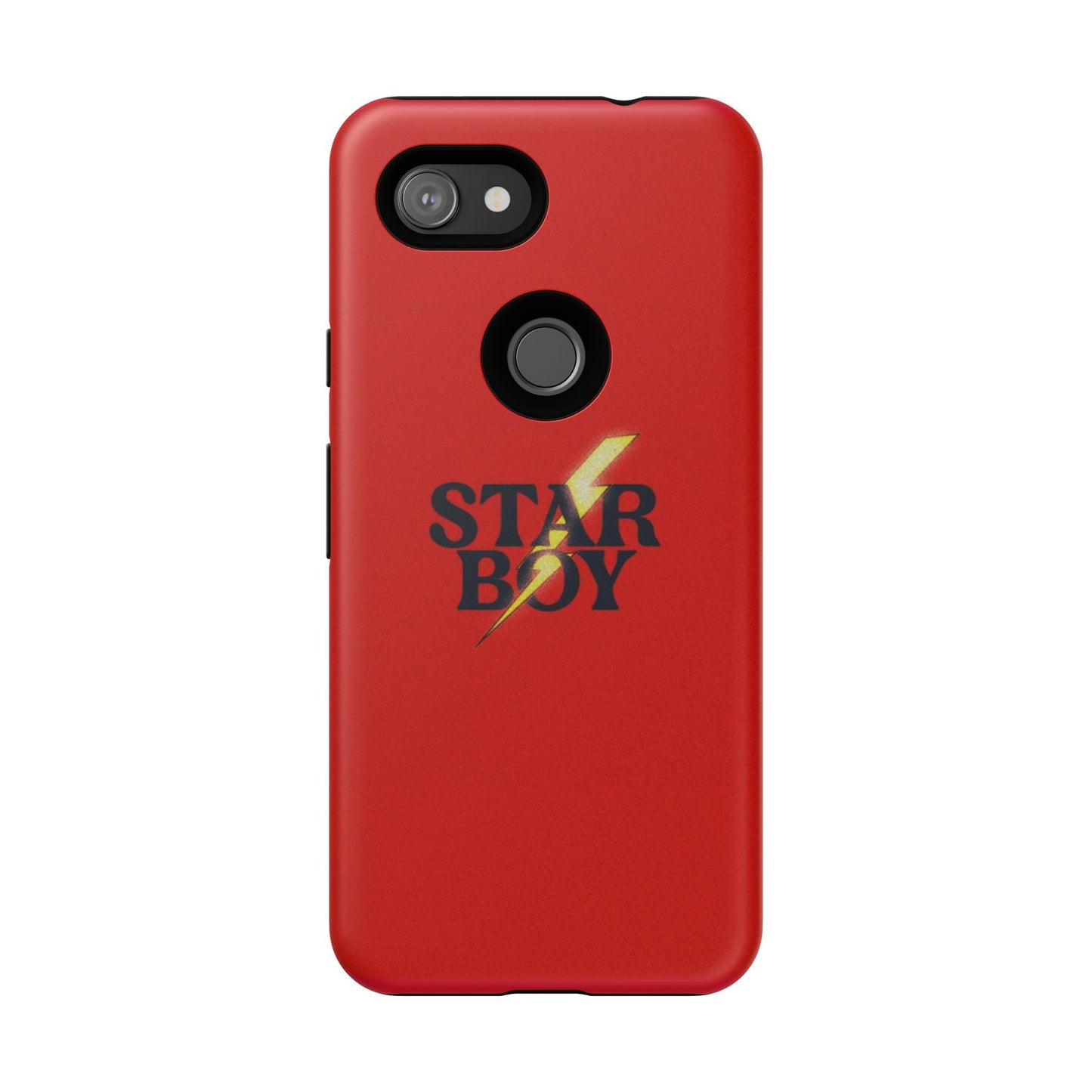 Star Boy Tough Phone Case, Red Color, Protective Phone Cover, Hard Shell Case, Unique Gift for Him, Phone Accessories