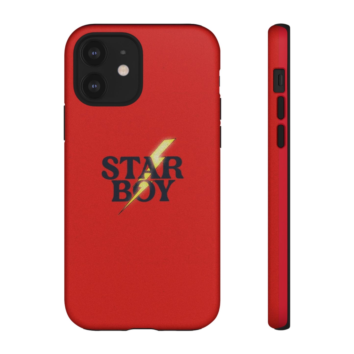 Star Boy Tough Phone Case, Red Color, Protective Phone Cover, Hard Shell Case, Unique Gift for Him, Phone Accessories