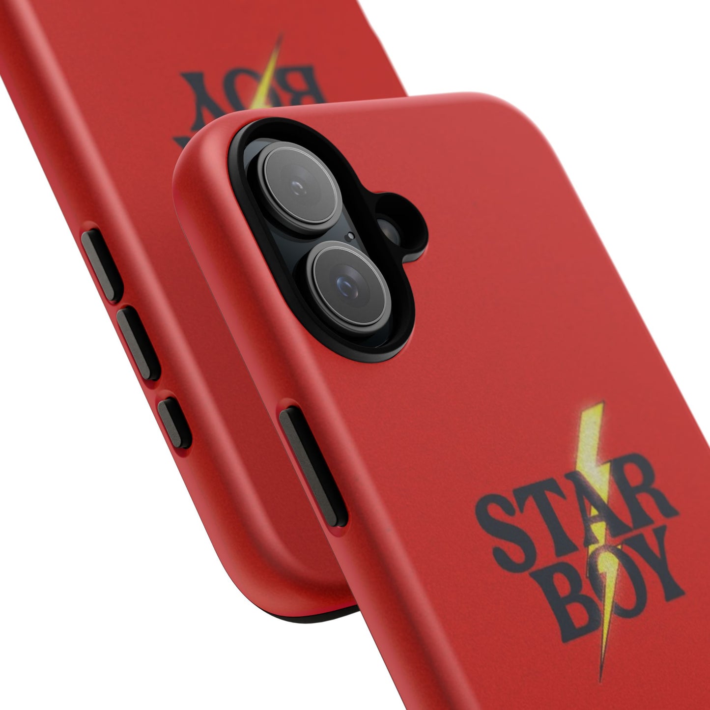 Star Boy Tough Phone Case, Red Color, Protective Phone Cover, Hard Shell Case, Unique Gift for Him, Phone Accessories