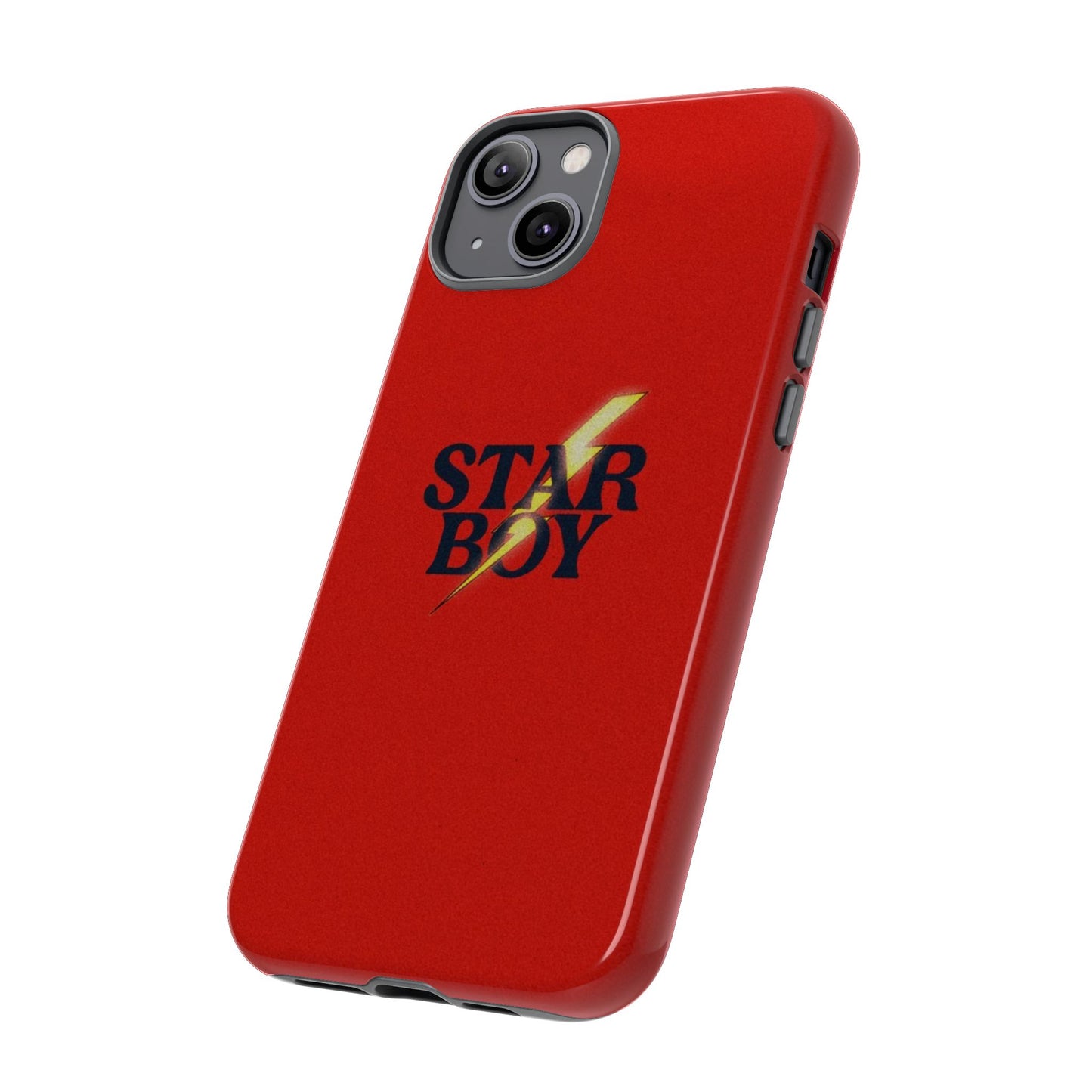 Star Boy Tough Phone Case, Red Color, Protective Phone Cover, Hard Shell Case, Unique Gift for Him, Phone Accessories